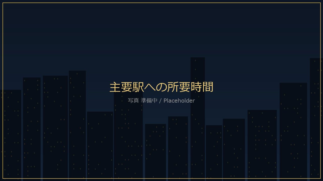 主要駅への所要時間イメージ